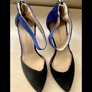 BCBGeneration nubuck tri-toned heels